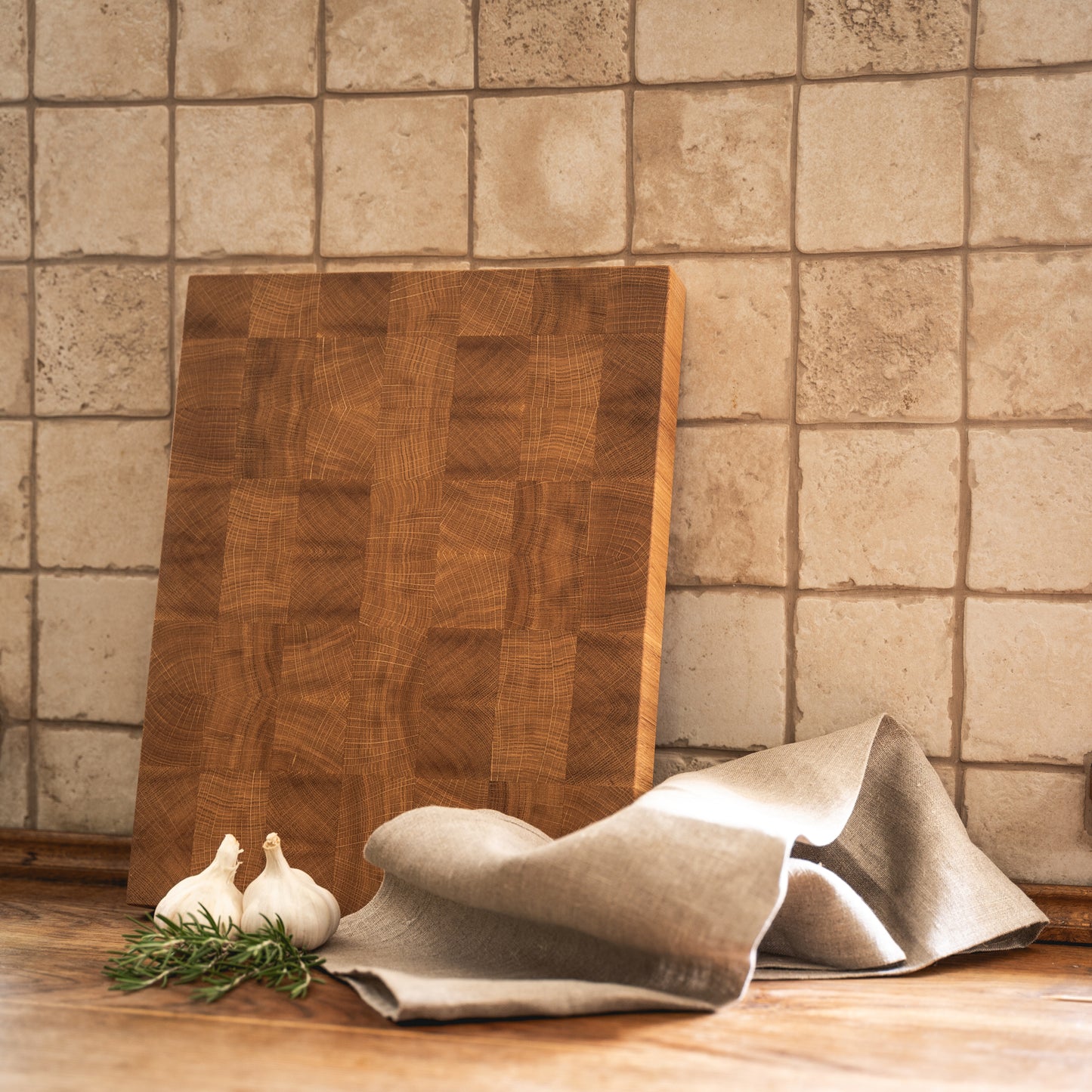 Deska Do Krojenia Sztorcowa Dębowa