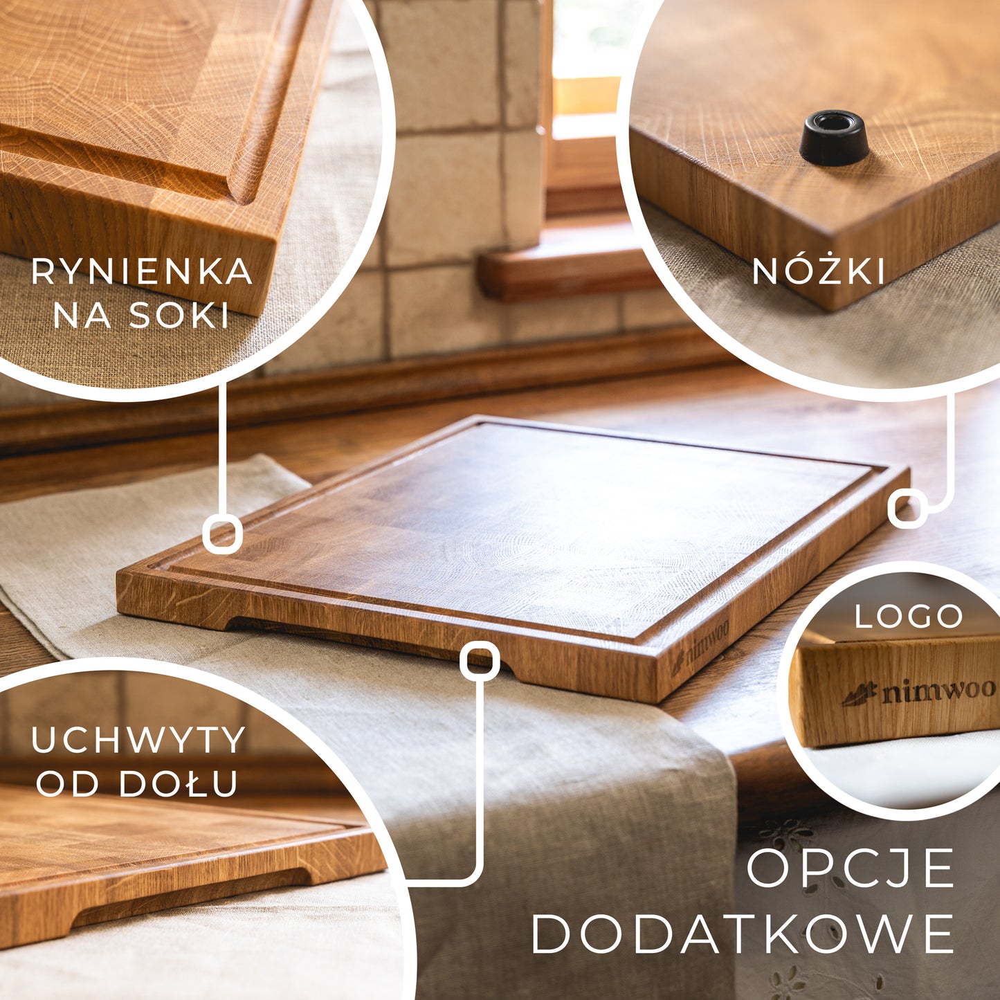 Deska sztorcowa "Dębowa" Slim